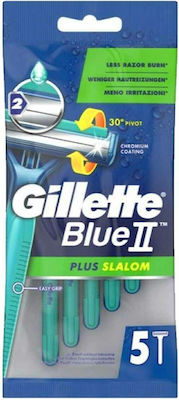 GILLETTE BLUE II  PLUS SLALOM  ΞΥΡΑΦΑΚΙΑ ΠΑΚ. 5ΤΜΧ