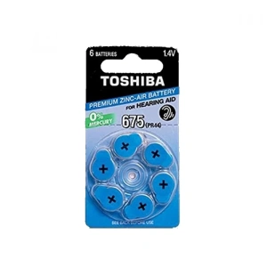 TOSHIBA 675PR44) 1,4V  ΜΠΑΤΑΡΙΕΣ ΑΚΟΥΣΤΙΚΩΝ ΣΕΤ 6ΤΜΧ
