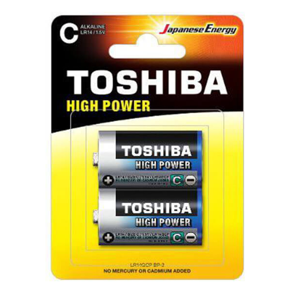 TOSHIBA  HIGH POWER ΜΠΑΤΑΡΙΑ ΑΛΚΑΛΙΚΗ   ''C''  2ΑΔΑ