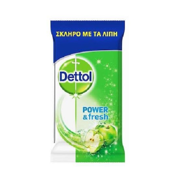 DETTOL ΥΓΡΑ ΠΑΝΑΚΙΑ  POWER&FRESH 24TMX