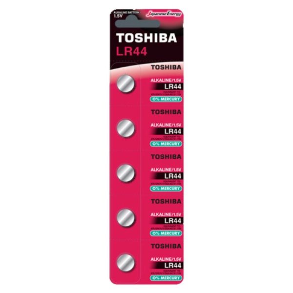 TOSHIBA ΜΠΑΤΑΡΙΑ ΚΟΥΜΠΙ ΑΛΚΑΛΙΚΗ 1,5V LR44