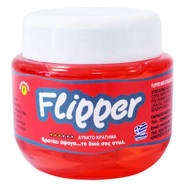 FLIPPER GEL ΜΑΛΛΙΩΝ STRONG KOKKINO 250ML