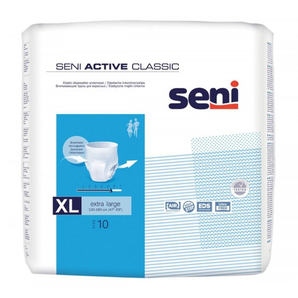 SENI ACTIVE CLASSIC ΒΡΑΚΑΚΙ X-LARGE Νο4 10ΤΜΧ