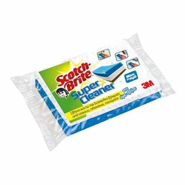 SCOTCH BRITE ΓΟΜΑ SUPER CLEANER  (11Χ7Χ2,8cm)