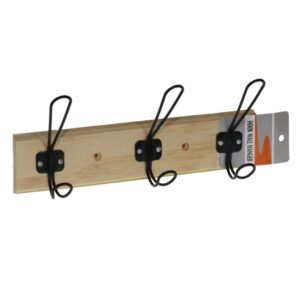 ΚΡΕΜΑΣΤΡΑ ΞΥΛΙΝΗ ΤΟΙΧΟΥ ΜΕ 3 ΜΕΤΑΛ.ΓΑΝΤΖΟΥΣ 24cm VC2321