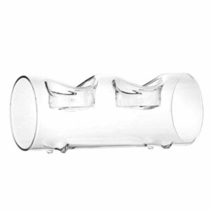 ΓΥΑΛΙΝΟ ΚΗΡΟΠΗΓΙΟ 2 ΘΕΣΕΩΝ 16cmΧΦ6,5cm