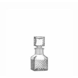 ΦΙΑΛΗ ΓΥΑΛΙΝΗ ΤΕΤΡΑΓΩΝΗ ΜΕ ΠΩΜΑ MINI 50ml