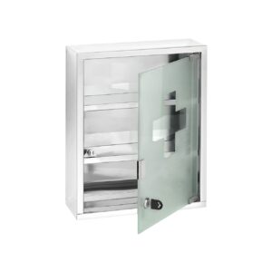 ΦΑΡΜΑΚΕΙΟ ΙΝΟΧ ΜΕ ΚΛΕΙΔΑΡΙΑ 30Χ40cm