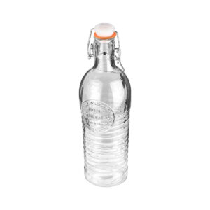 ΜΠΟΥΚΑΛΙ ΓΥΑΛΙΝΟ ΜΕ ΜΕΤΑΛΛΙΚΟ ΚΛΙΠ 1100ml