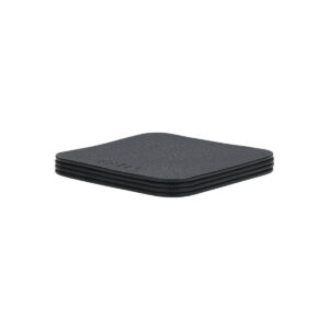 ΣΟΥΒΕΡ "ALLURE" PVC 10Χ10cm ΜΑΥΡΟ ΣΕΤ 4ΤΜΧ