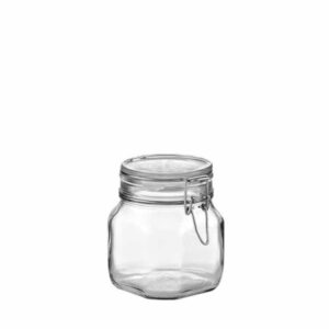 ΒΑΖΟ ΓΥΑΛΙΝΟ ΤΕΤΡΑΓΩΝΟ ΜΕ ΚΛΙΠΣ 1000ml