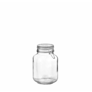 ΒΑΖΟ ΓΥΑΛΙΝΟ ΤΕΤΡΑΓΩΝΟ ΜΕ ΚΛΙΠΣ 3000ML