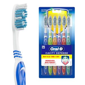 ORAL B ΟΔΟΝΤΟΒΟΥΡΤΣΑ "CAVITY DEFENCE" ΣΕΤ 6ΤΜΧ