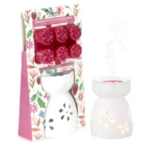ΑΡΩΜΑΤΙΣΤΗΣ ΚΕΡΑΜΙΚΟΣ ΣΕΤ ΜΕ 6 WAX MELTS 8Χ8Χ10,5