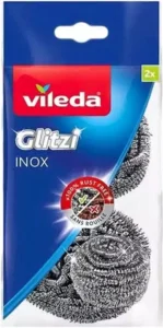 VILEDA ΣΥΡΜΑ ΚΟΥΖΙΝΑΣ INOX "GLITZI" ΣΕΤ 2ΤΜΧ